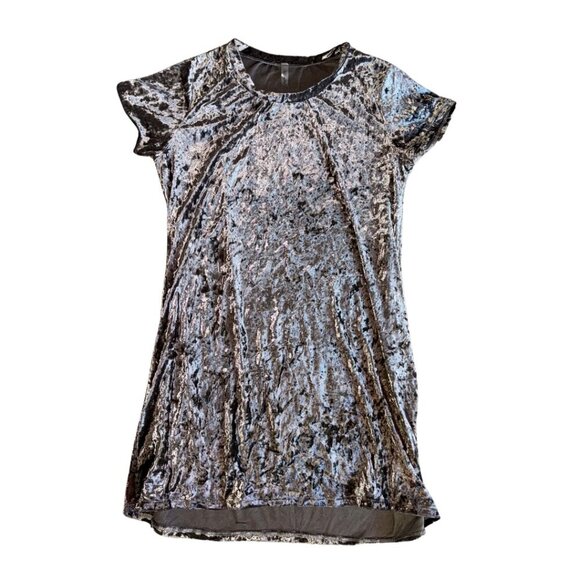 Acting Pro Gray Velvet XL Women's T Shirt Dress - Picture 1 of 3